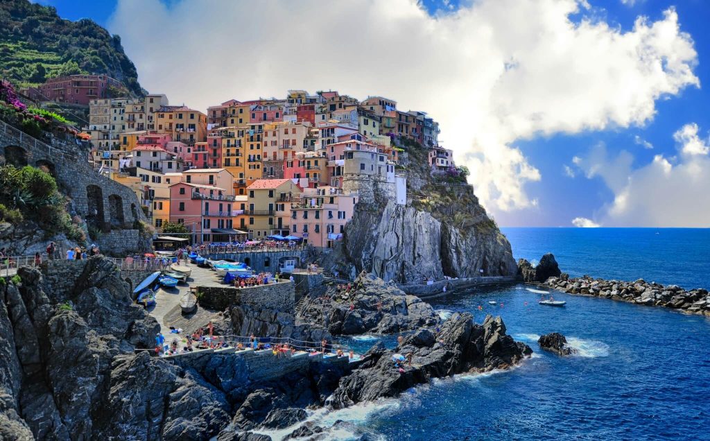 casinhas coloridas em Cinque Terre